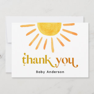 Sunshine Thank You Card