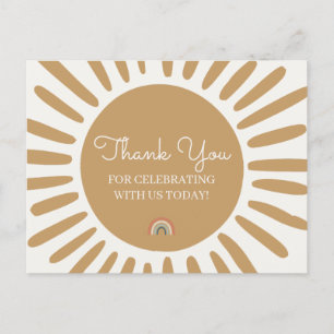 Sunshine thank you cards for birthday  baby shower
