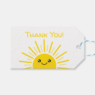 Sunshine Thank you Gift Tags