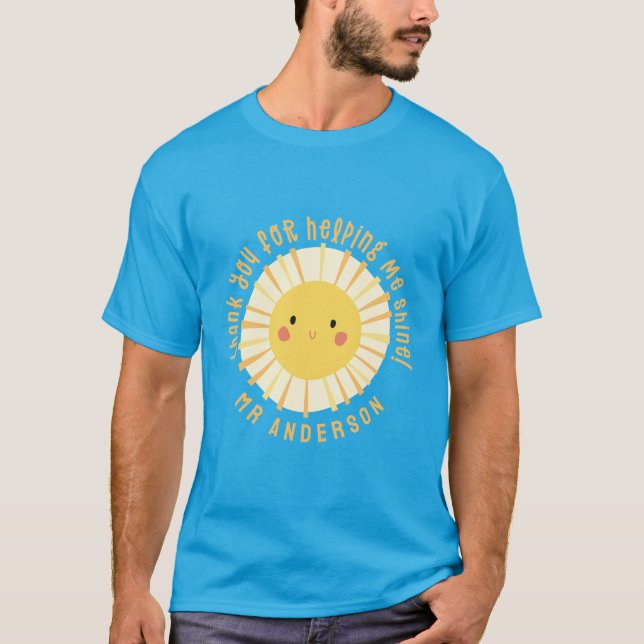 Sunshine thank you teacher modern elegant T-Shirt (Front)