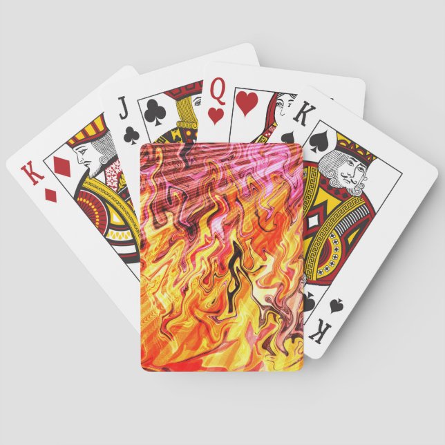 Sunshine through flames..... playing cards (Back)