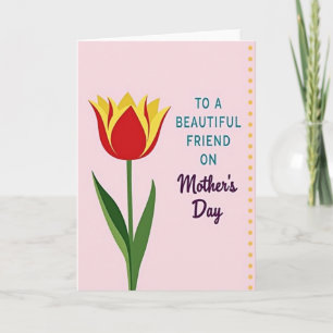 Sunshine Tulip Mothers Day Card