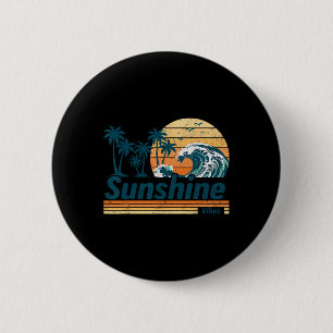 Sunshine Vibes Group Matching Family Vacation Summ 6 Cm Round Badge