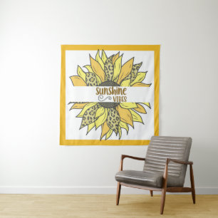 Sunshine Vibes Sunflower Tapestry