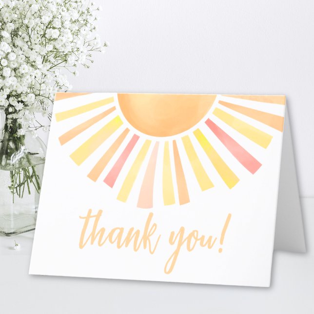 Sunshine Watercolor Bright Sun Thank You (Sunshine Watercolor Bright Sun Thank You)