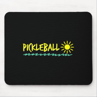 Sunshine waves and pickleball long sleeve mouse pad