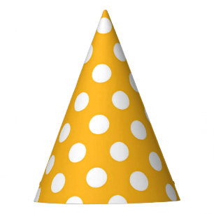 Sunshine White Dots Party Hat