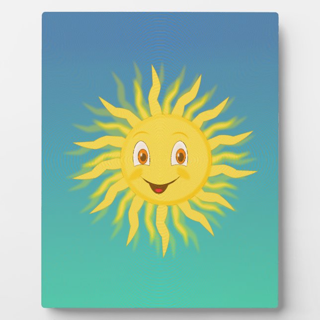 Sunshine With Circular Lines Plaque (Front)