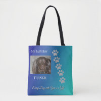 Sunshine wrapped in Fur-Navy/Teal Pet Tribute
