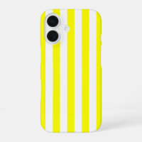 Sunshine Yellow and White Striped Print