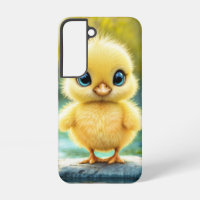 Sunshine yellow fluffy chicken blue - eyed bird
