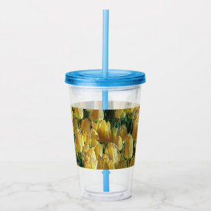Sunshine Yellow Tulips Acrylic Tumbler