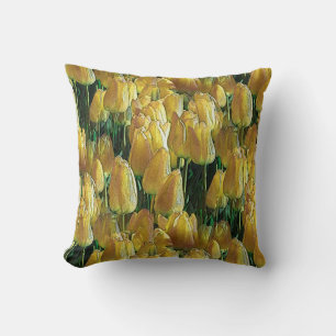 Sunshine Yellow Tulips Cushion