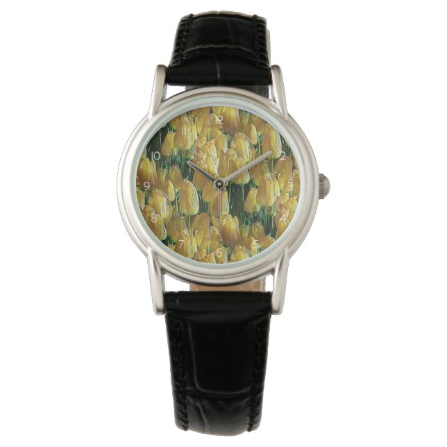 Sunshine Yellow Tulips Watch (Front)