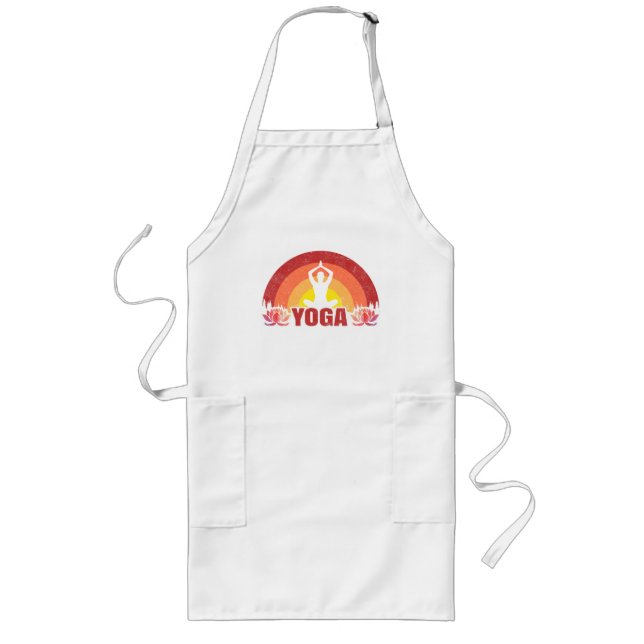 Sunshine Yoga Yogi Lotus Flower  Long Apron (Front)