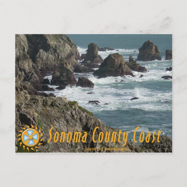 sunspeed Sonoma county coast postcard (Front)