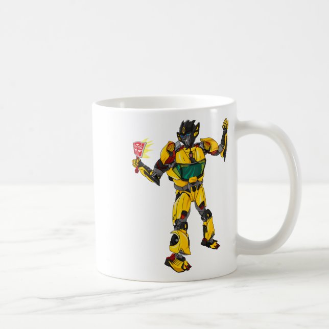 Sunstreaker Transformers Design Sticker  Coffee Mug (Right)