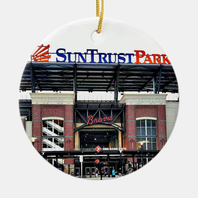Suntrust Park, Suntrust Park Atlanta,Suntrust Park Ceramic Tree Decoration (Front)