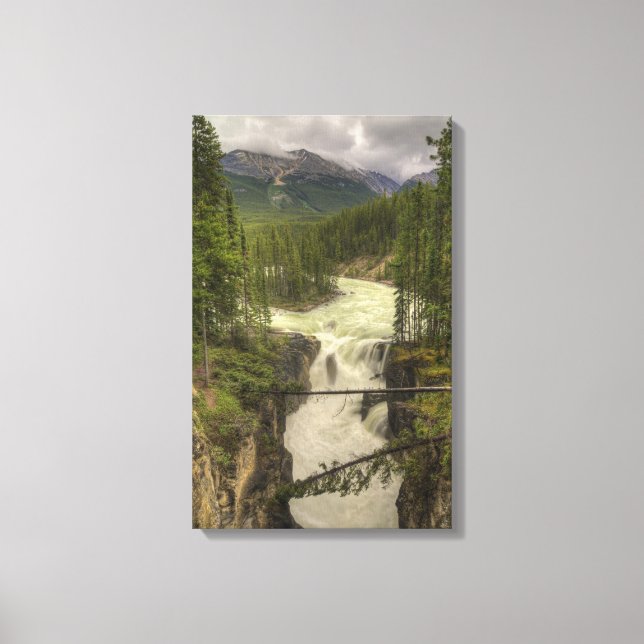Sunwapta Falls Canvas Print (Front)