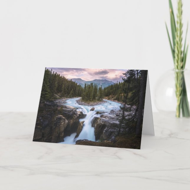 Sunwapta Falls |  Jasper National Park Card (Front)