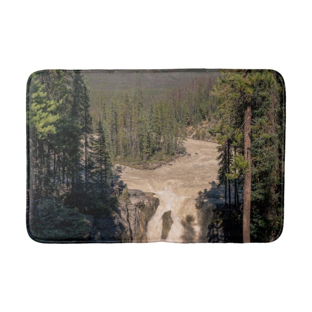 Sunwapta Falls, Jasper National Park Photography Bath Mat (Front)