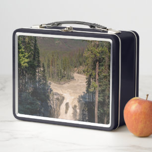 Sunwapta Falls, Waterfall Photography Metal Lunch Box