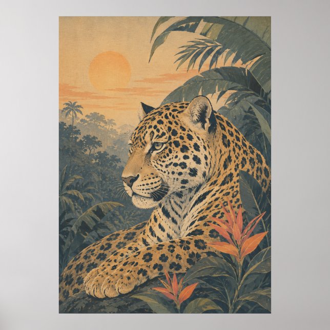 Sunward I — Jaguar at Sunrise Poster (Front)