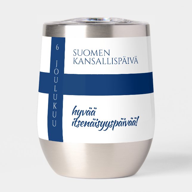 Suomen Kansallispäivä Finnish National Day Flag (Front)
