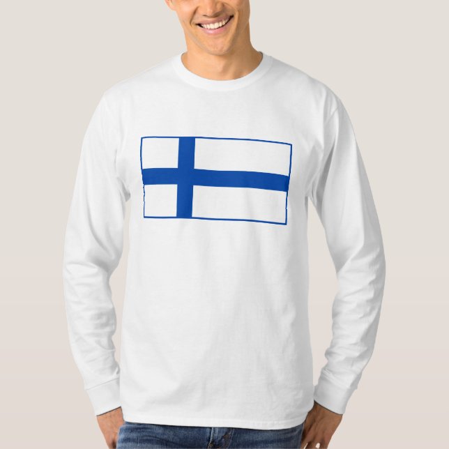 Suomen lippu t-paita - The Flag of Finland T-Shirt (Front)