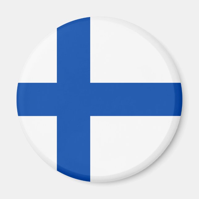 Suomen Lippu - The Flag of Finland Magnet (Front)