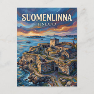 Suomenlinna Sea Fortress Finland Postcard