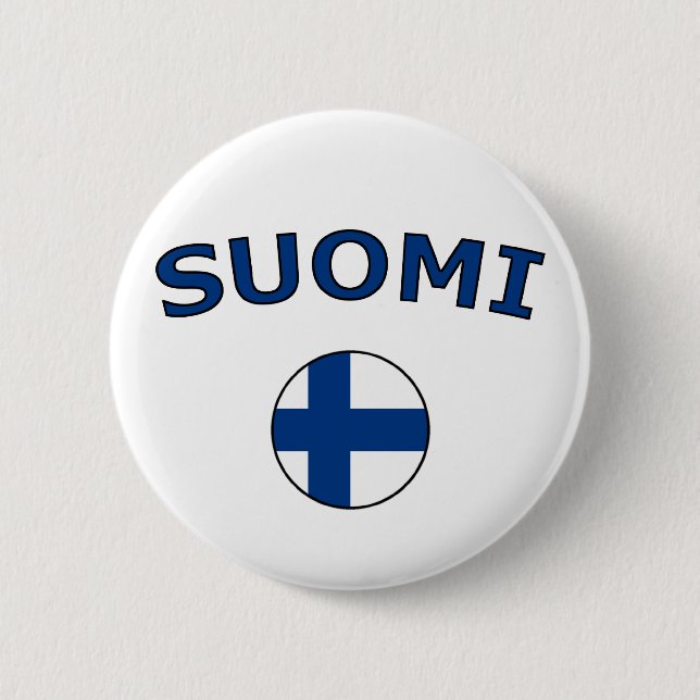 Suomi 6 Cm Round Badge (Front)