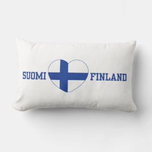 SUOMI FINLAND custom throw pillow