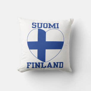SUOMI FINLAND throw pillow