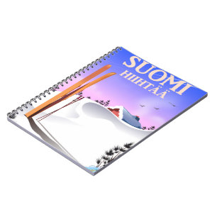 Suomi Hiihtää (Finland to ski) Spiral Notebook