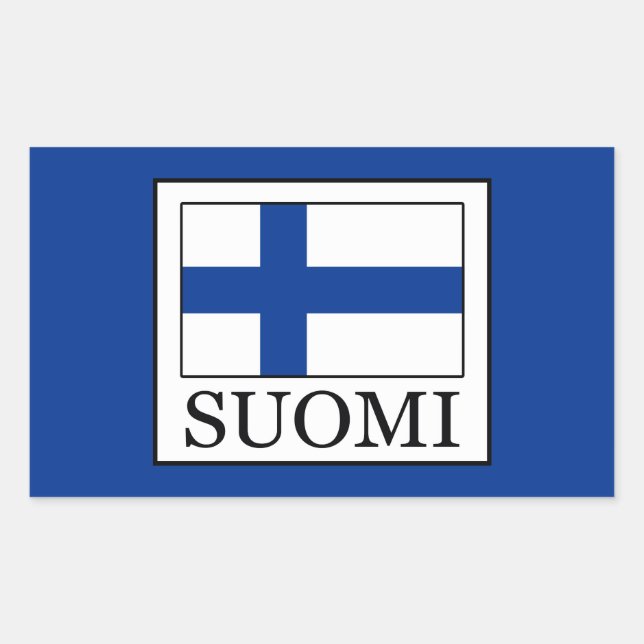 Suomi Rectangular Sticker (Front)