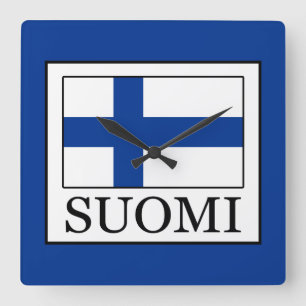 Suomi Square Wall Clock