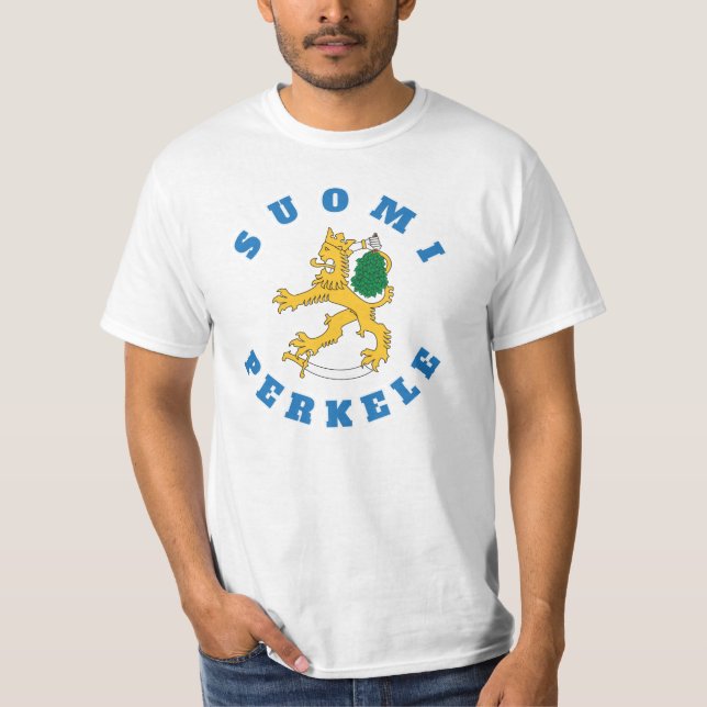 Suomileijona - sauna - suomi perkele - t-paita T-Shirt (Front)