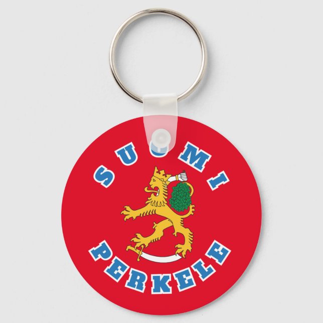 Suomileijona - Suomi-Perkele - avaimenperä Key Ring (Front)