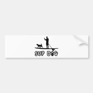 SUP Dog (Dude) Bumper Sticker