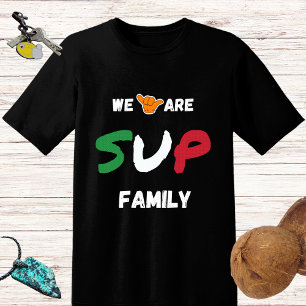 SUP family design with Italian flag and shaka hand T-Shirt