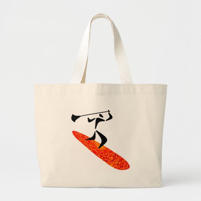 SUP FOR PELE LARGE TOTE BAG (Front)