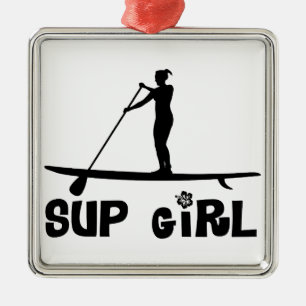 SUP Girl Metal Tree Decoration