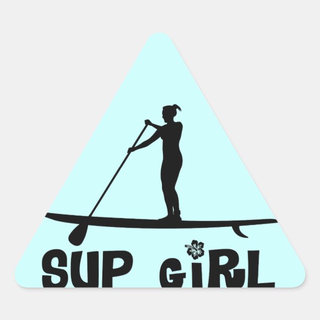 SUP Girl Triangle Sticker (Front)