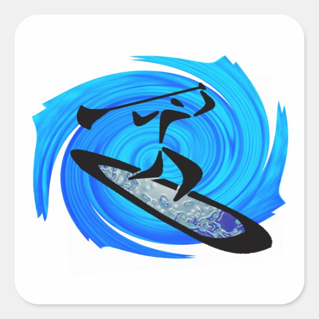 SUP GOES IT SQUARE STICKER (Front)