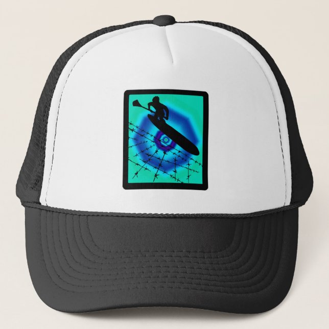 SUP LIME LIGHT TRUCKER HAT (Front)