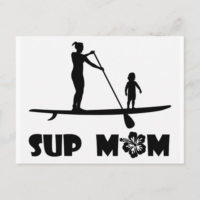 SUP Mum Postcard (Front)