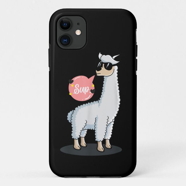 Sup No Drama Llama Animal Lover Awesome Funny Cute Case-Mate iPhone Case (Back)