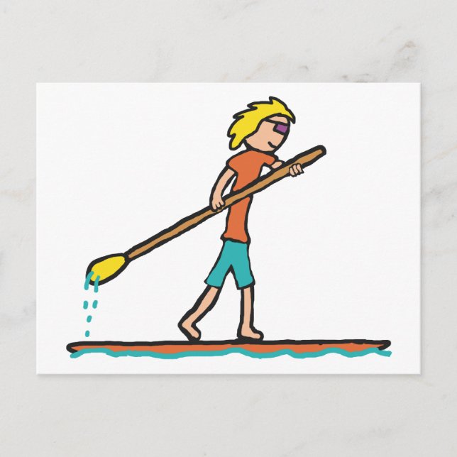 SUP Stand Up Paddleboard Postcard (Front)