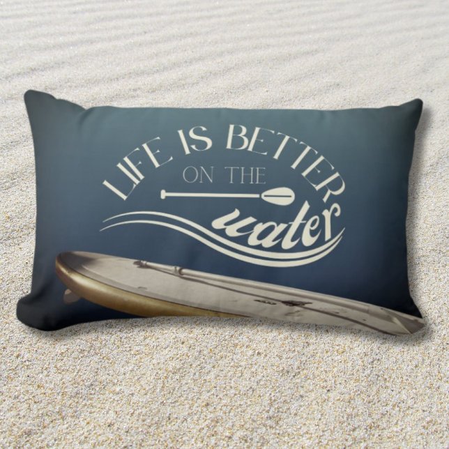 SUP stand up paddling home decoration  Lumbar Cushion (Creator Uploaded)